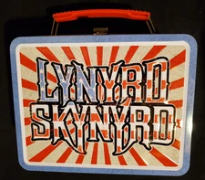 LYNYRD SKYNYRD - Large Tin Tote / Metal Lunch Box - Rock Band