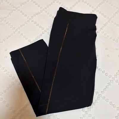 NWT All Day Alba Emma Cropped Legging Resort Apparel in Midnight Black Size L
