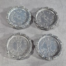 Husker Du Board Game REPLACEMENT Pieces 4 Tokens Black Vintage