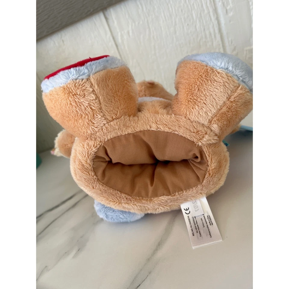 Marioneta de mano de felpa de conejito de los primeros años sonajero espejo arruga Foto 3 de 4