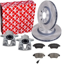 FEBI Bremsscheiben 257mm Beläge Bremssattel Satz Vorne für FIAT GRANDE PUNTO 199