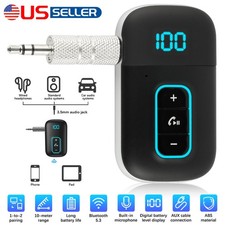 Bluetooth 5.3 Receiver Wireless Audio HiFi Music Adapter Speaker 3.5mm Jack AUX