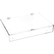 Pioneer Plastics Rectangle Container w/ Snap Closure Lid, 13.125" x 9.1875" x 2"
