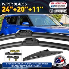 Front Wiper Blades 2420 Rear Wiper Blades 11 For Kia Soul 2021-2022 Uj Hook
