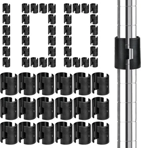 200 Pack Wire Shelving Shelf Lock Clips, 1 Inch Wire Shelf Clips for Post She... - Picture 1 of 2