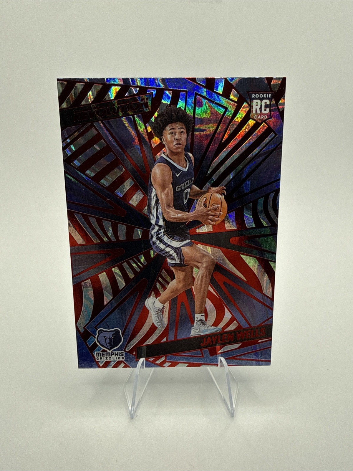 2024-25 Panini Revolution - Rookies Jaylen Wells #130 Red Swirl (RC)
