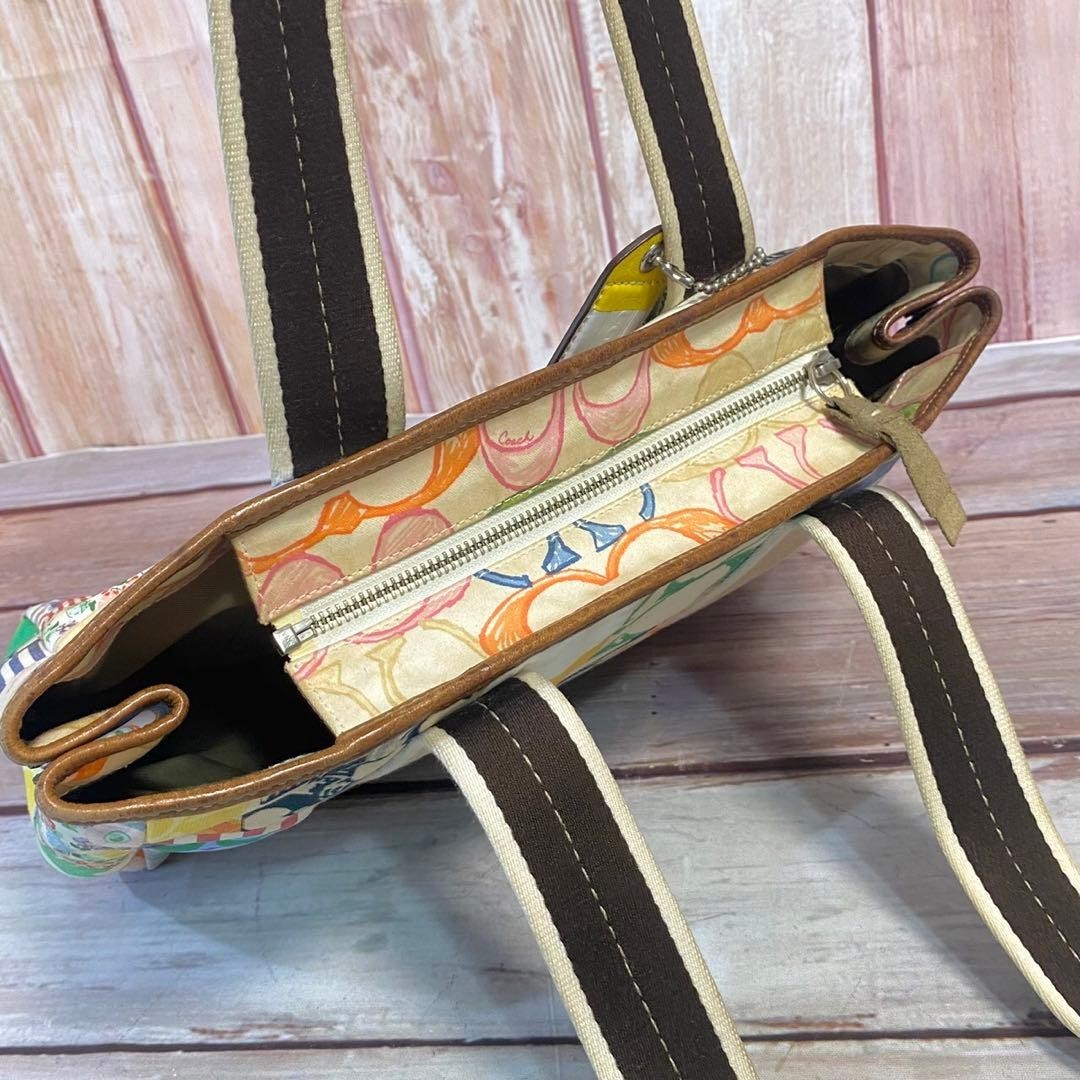 Coach Hamptons Patchwork Tote 10444 Multicolor Ca… - image 11