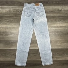Vintage Levi's 550 Jeans Fits 26x32 Light Wash Relaxed Student Tapered 90s USA