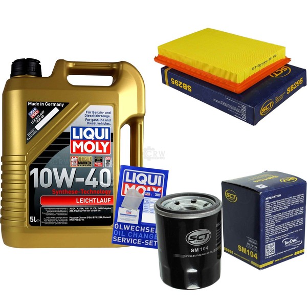 Inspektionskit Filter Liqui Moly ÖL 5L 10W-40 FüR Honda Civic VI Hatchback EJ-image