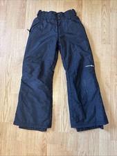 Unisex Outdoor Gear Size Small Black Lined Snow Pants Adjustable Waist Pockets
