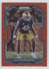 2020 Panini Prizm Rookie Red Wave Prizm 53/149 Julian Okwara #361 4xw