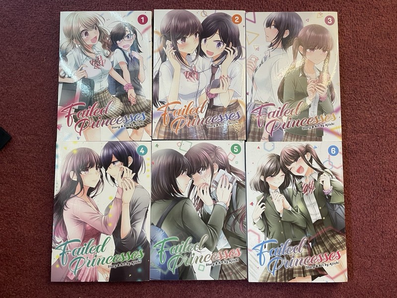 Failed Princesses By Ajichi Yuri Manga Complete Vol 1-6 English