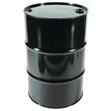 Zoro Select Th55-3E Closed Head Transport Drum, Steel, 55 Gal, Lined, Black,