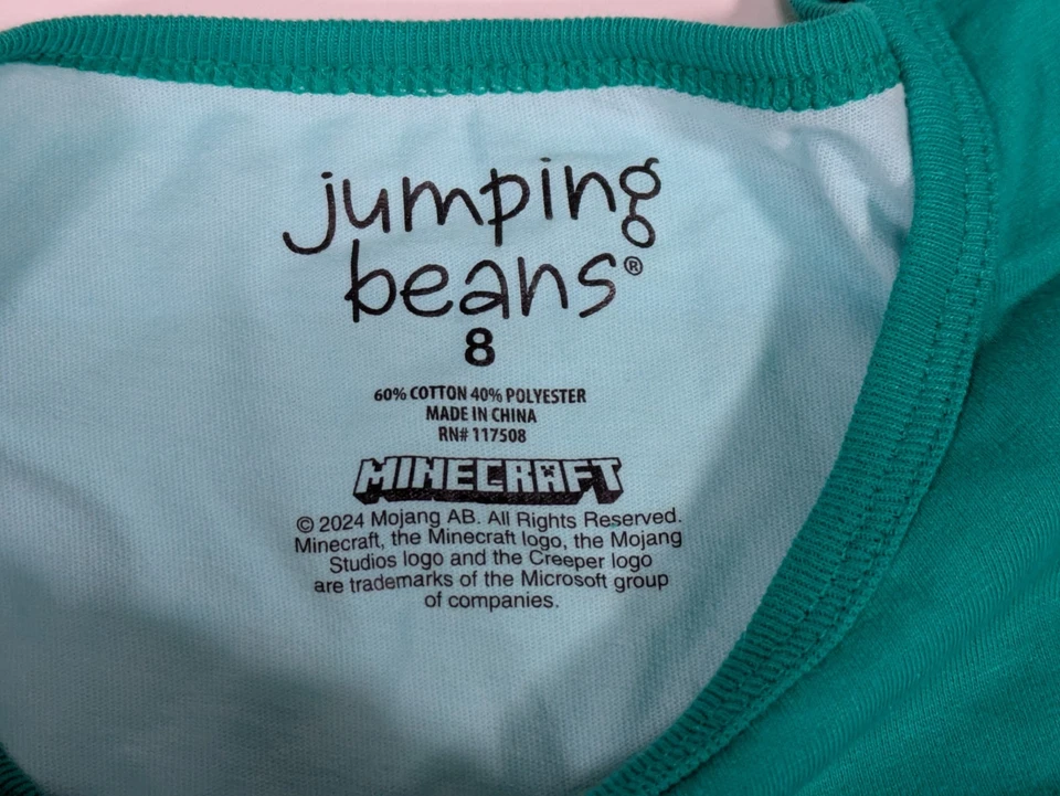 Minecraft Boys Tank Top Jumping Beans Active Size 8 Adventure Club - Image 3 of 4
