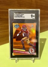 2023 Dorian Singer /25 1st Bowman University Chrome Orange Refractor SGC 9 #146