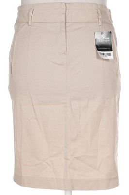 ZARA Rock Damen Damenrock Gr. L Baumwolle Beige #3ip4wbq
