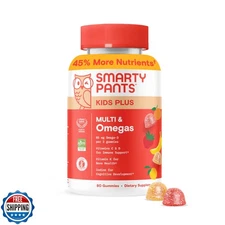 SmartyPants Kids Multivitamin Gummies - Improved Formula: Omega 3 (DHA/EPA), 