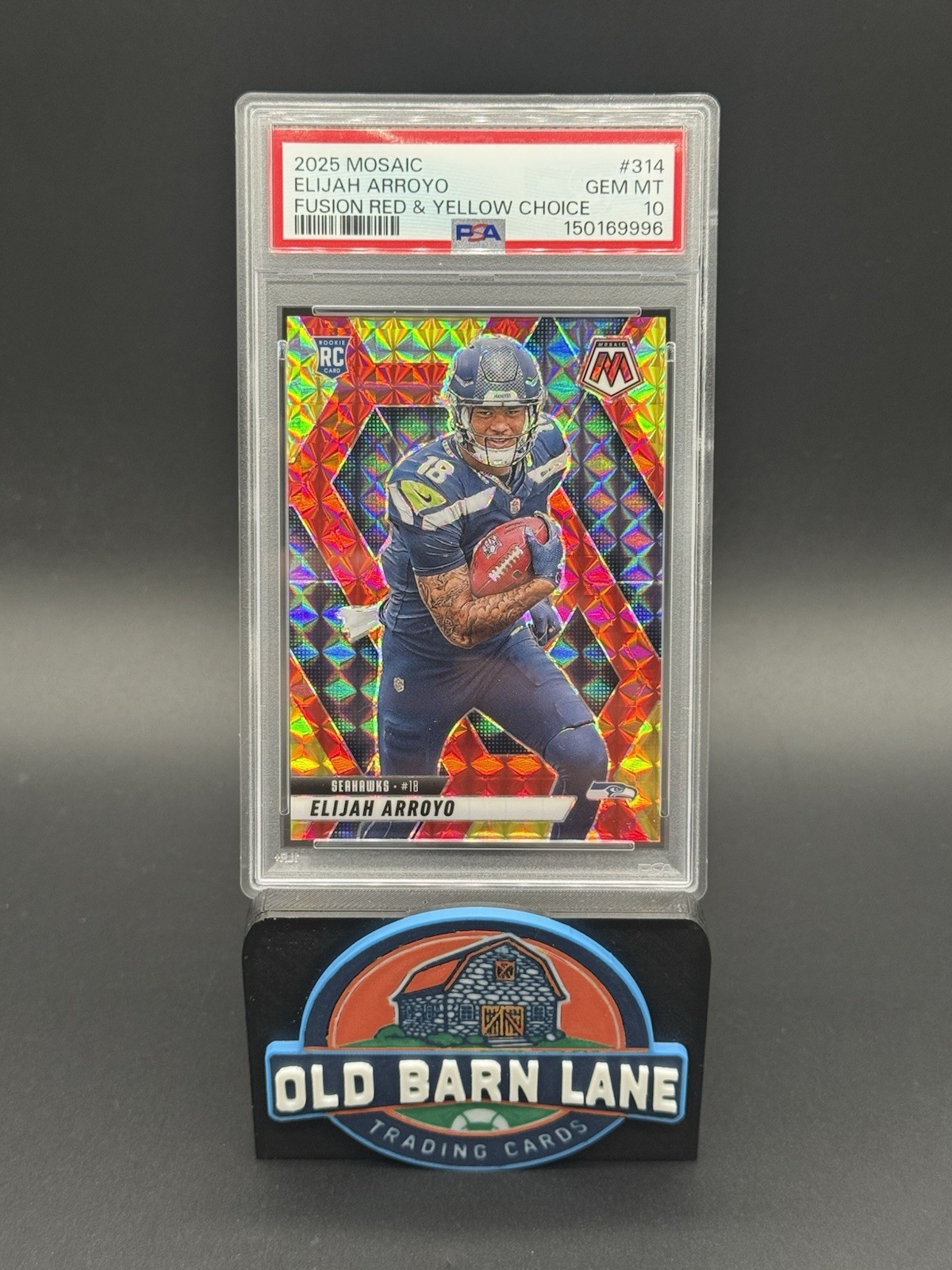 Elijah Arroyo Panini Mosaic #314 Fusion Red & Yellow Choice