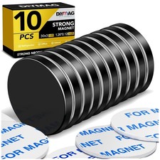 Rust-Resistant Neodymium Magnets - 10 Pack 1.26" for DIY  Organization