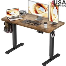 Electric Standing Desk Adjustable Height Ergonomic Workstation W/ Memory Presets