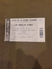Los Angeles Kings Vegas Golden Knights hockey ticket stub 9/20/18