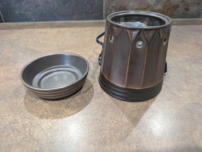 Scentsy Othello Warmer Brown Full Size Discontinued Retired New In Box DSW-OTHE