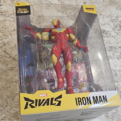 McFarlane Toys Marvel Rivals Iron Man Action Figure Age 14+ Includes Comic Book