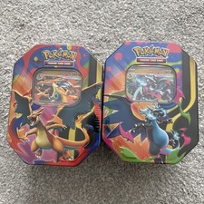 2 x Pokemon TCG: Mega Charizard ex Tins X & Y Set - Brandneu & Sealed - Schneller Versand