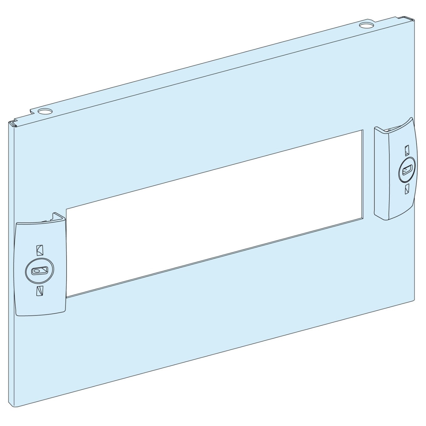 Metal cover with cutout for PrismaSeT LVS03214