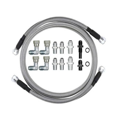 70'' Transmission Cooler Hose Lines For GM Chevy 4L80E Stainless Steel