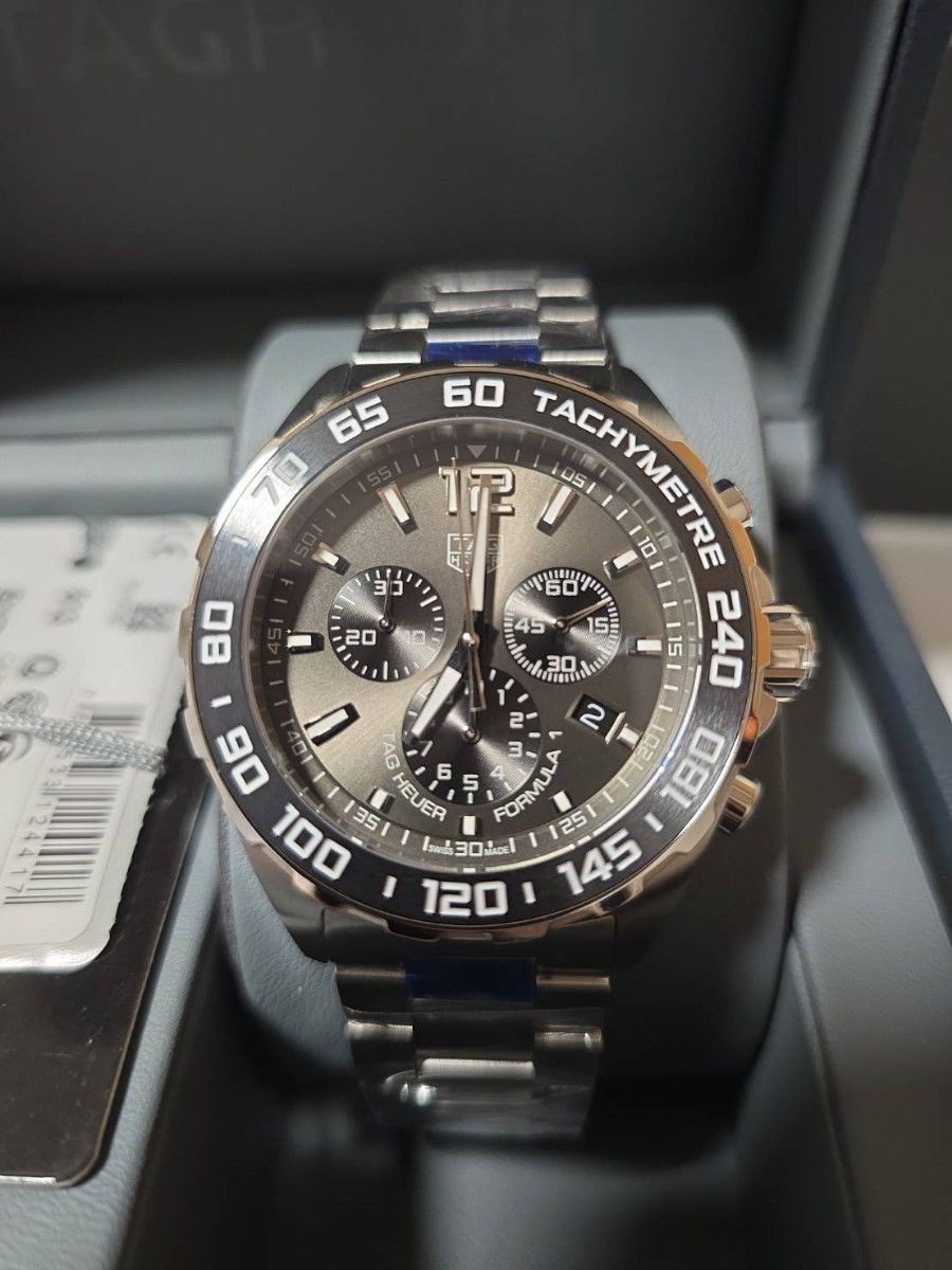 TAG Heuer Formula 1 CAZ1011 Chronograph Quartz Watch in Steel and Black