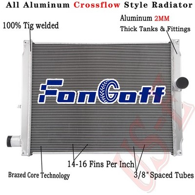 3-Row Radiator For 2003-2010 International Harvester 8600 9200i 9400i 9900i SBA