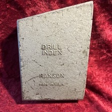 Vintage Hanson Drill Index Case Made In USA Incomplete Set