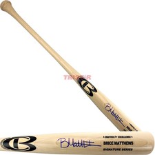 Brice Matthews Signed Autographed Cooperstown Name Model Bat TRISTAR