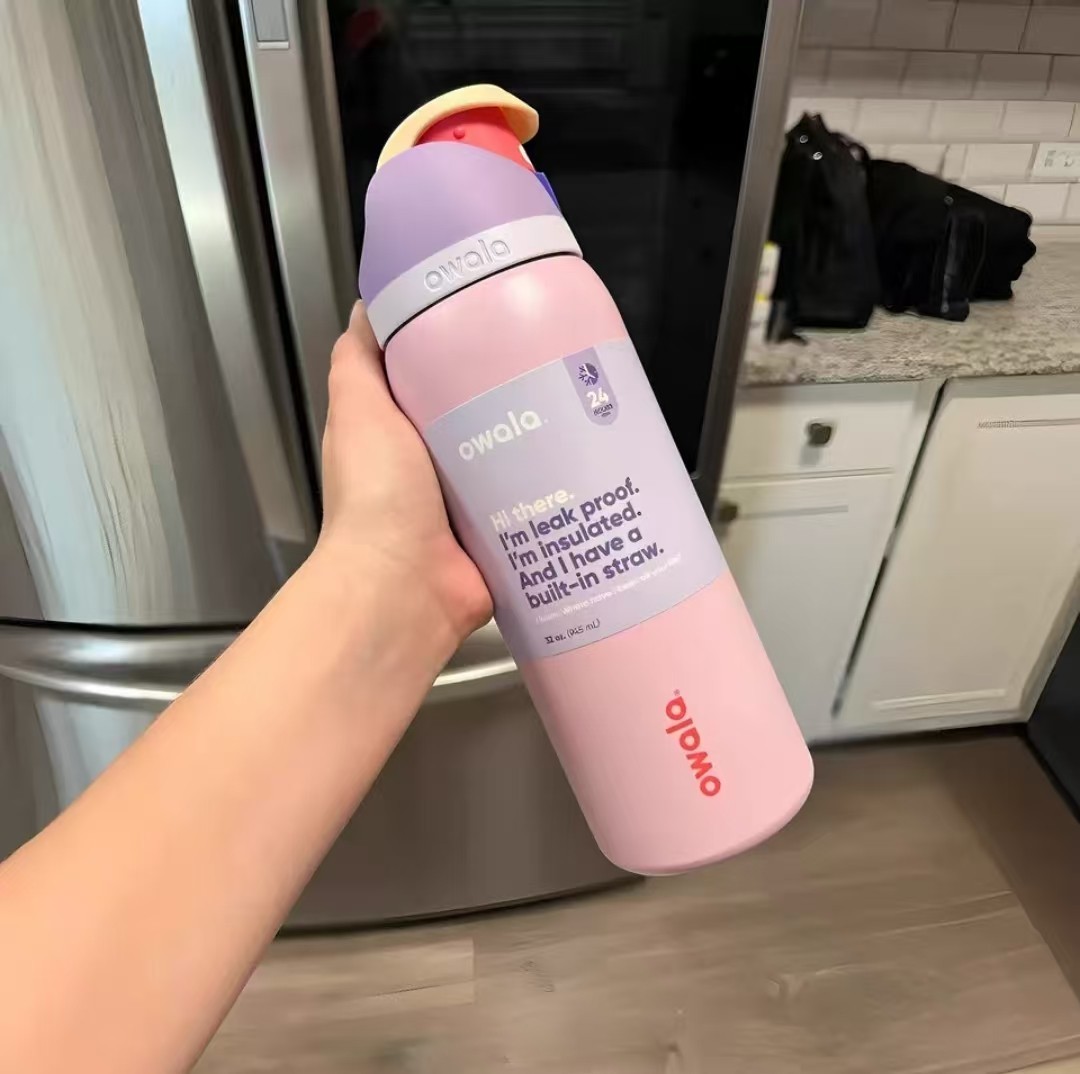 Stainless Steel 24oz Pink
