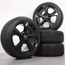 4x Audi A3 S3 8Y Winterräder 18 Zoll Original Felgen schwarz Winterreifen 8,5mm