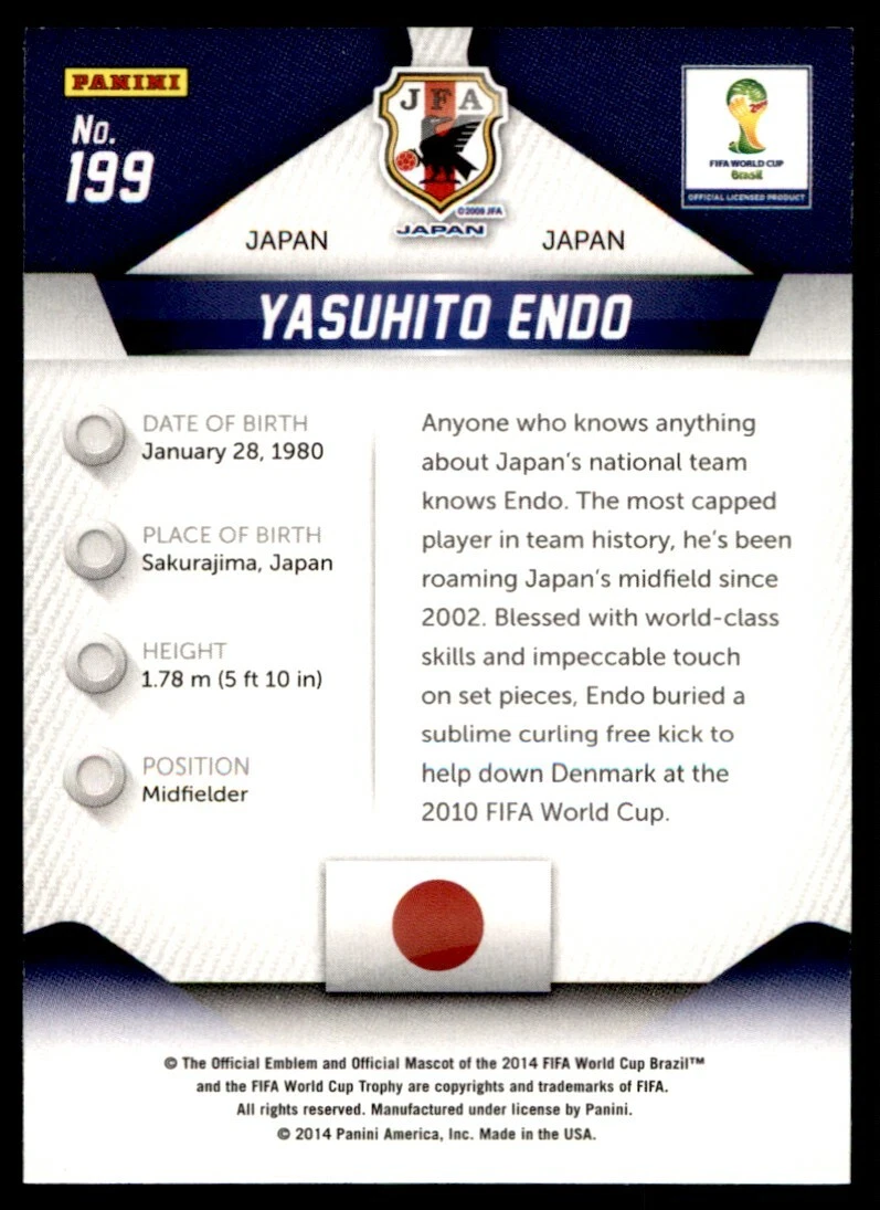 Yasuhito Endo's classic Japan shirt