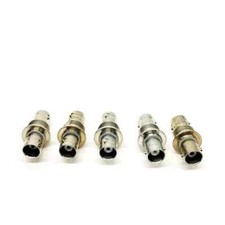 5 pcs Kings KC-99-54 Bulkhead RF Coaxial Adapter, BNC Jack, Bulkhead