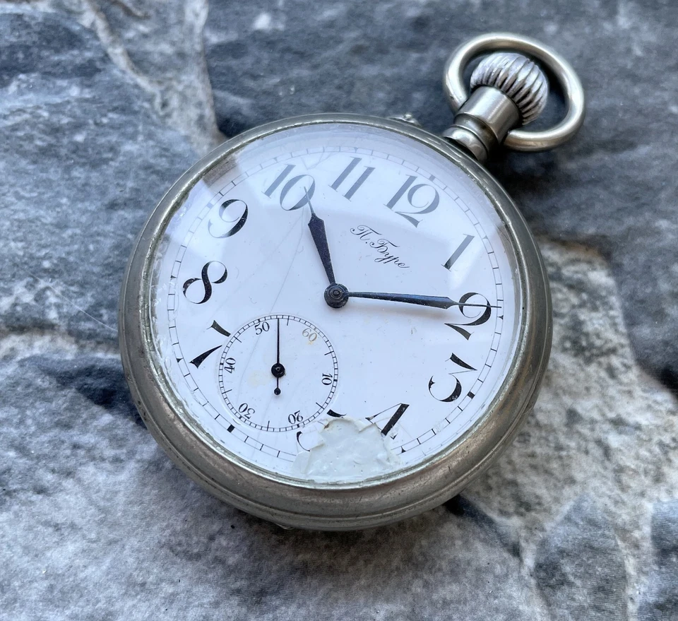 ✩ Antique PAUL BUHRE old pocket watch pavel bure - Image 2 of 4