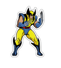 8x6cm 6pcs Wolverine Vinyl Stickers Laptop Mobile Phone Books Waterproof