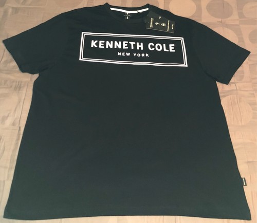 KENNETH COLE Men’s Big & Tall Black Graphic S/S Crew Neck Tee NWT Size 4X - Picture 2 of 9
