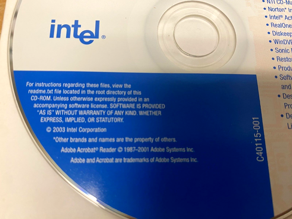 Intel Express Installer CD for Desktop Board D865PERL (Windows XP