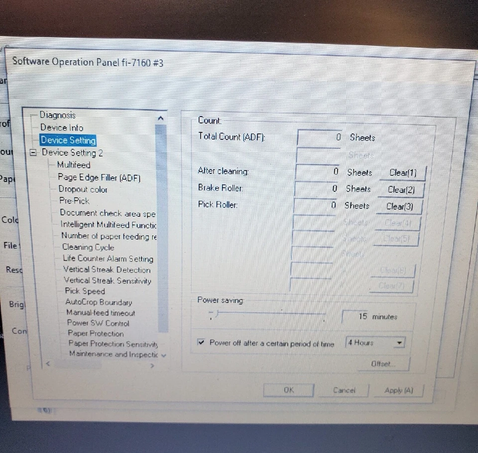 Full package in Box / ZERO Count/ Fujitsu fi-7160 Document Scanner(Display Unit) - Image 3 of 4
