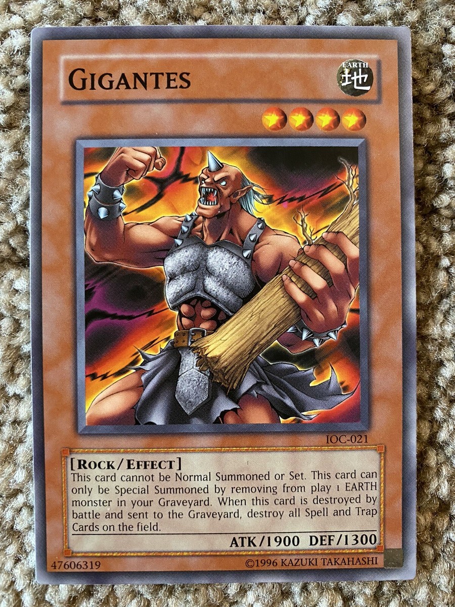 YuGiOh Trading Card Game Invasion of Chaos Common Gigantes Ioc-021 YuGiOh Trading Card Game Invasion of Chaos Common Gigantes Ioc-021