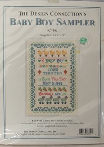 counted cross stitch baby
