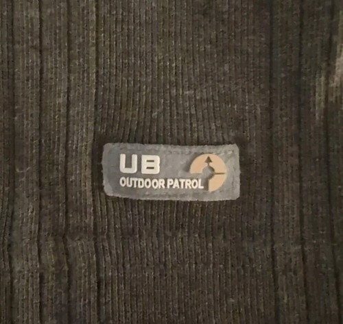 Union Bay Pullover Herren XL vertikale Streifen hoher V-Ausschnitt Pine Heather Langarm - Bild 4 von 6