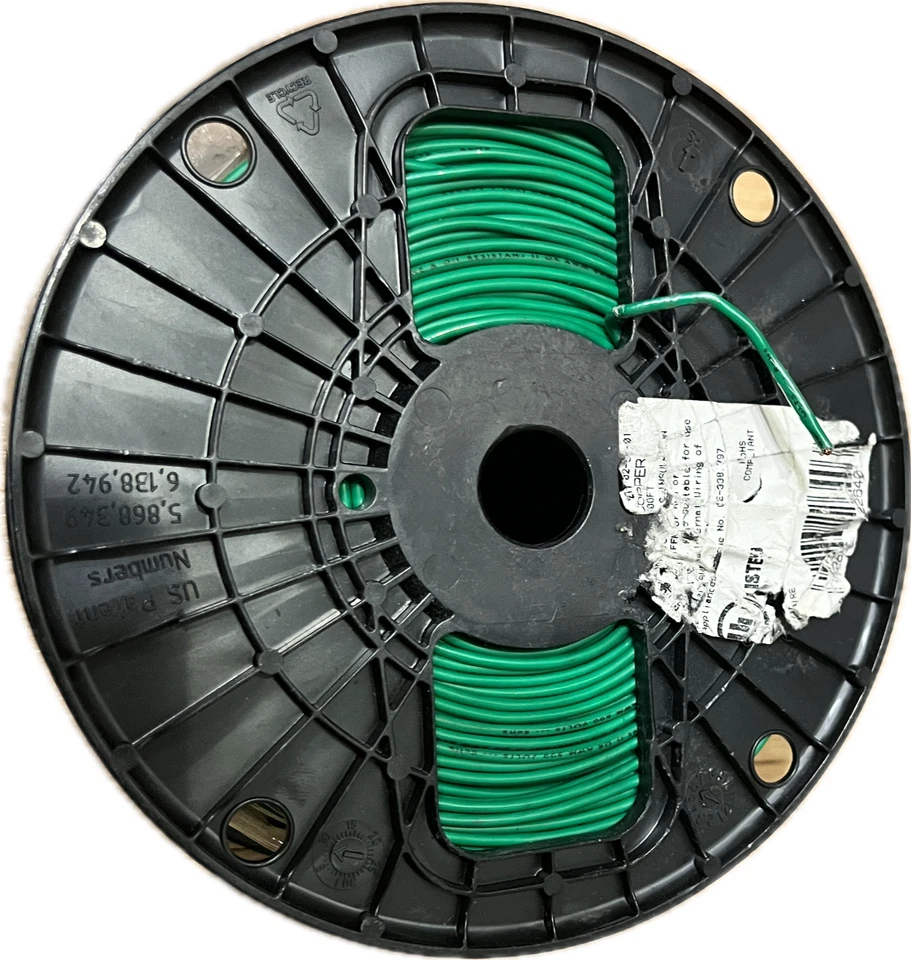 500' TFFN 18 AWG 16 Straned Green Fixture Wire Copper Conducter (G27) - Image 3 of 3