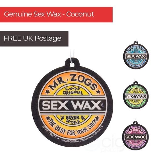 Car Van Air Freshener Fragrance Genuine Stock - Mr Zogs Coconut Scent Hanging
