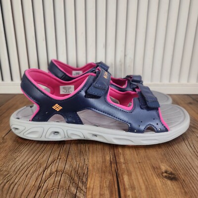 Columbia Techsun Vent Sandals Youth Sz 6 Blue Pink Outdoors  display picture 2