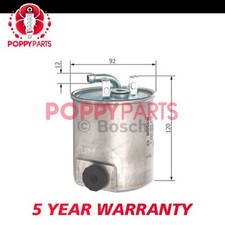 Fits Jeep Grand Cherokee 2001-2004 2.7 CRD + Other Models Fuel Filter Poppy